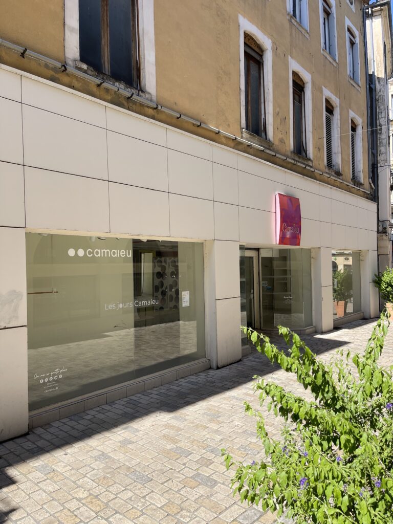 Vitrine avant projet de rénovation