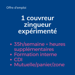 Recrutement un couvreur BATI RENO 