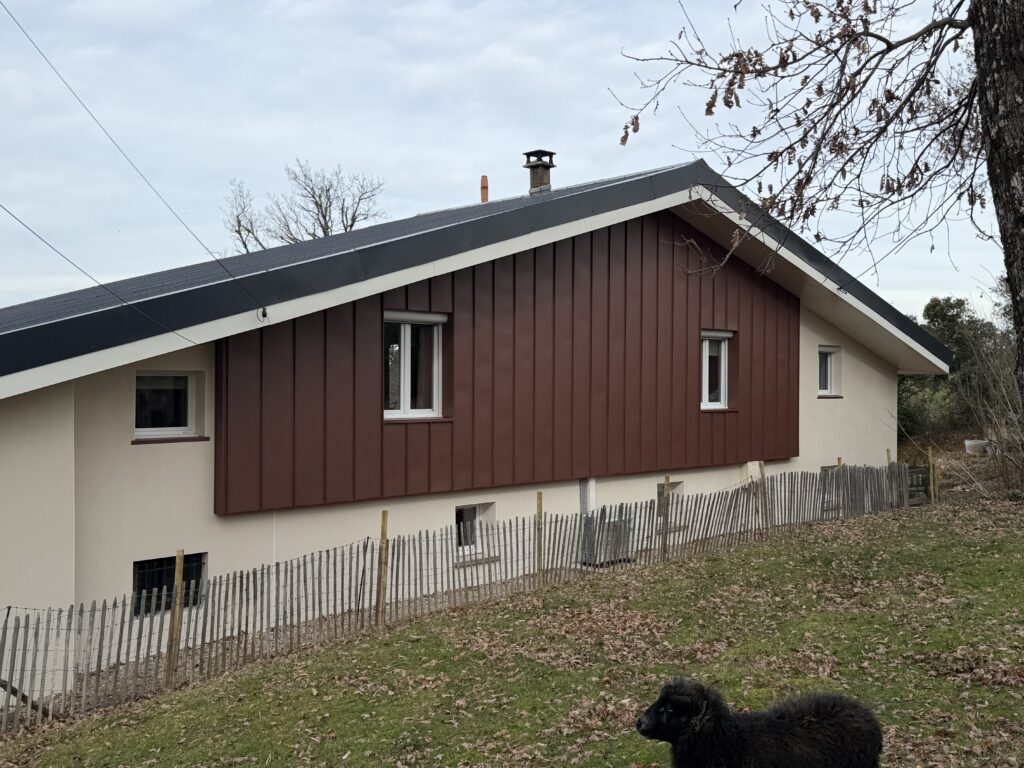 Bardage en zinc à joint debout - BATIRENO